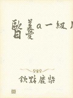 欧美a一级片日日爱