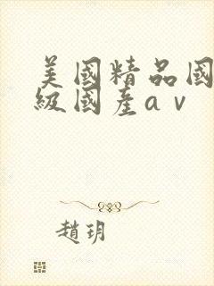 美国精品国产三级国产aⅴ