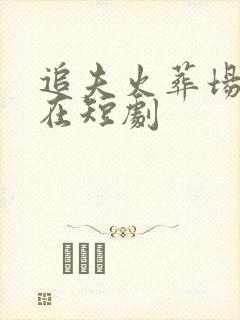 追夫火葬场不存在短剧