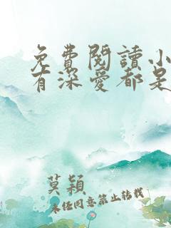 免费阅读小说所有深爱都是秘密在线阅读全文