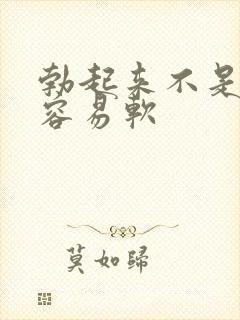 勃起来不是很硬容易软