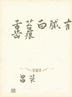 舌苔白腻有裂纹齿痕