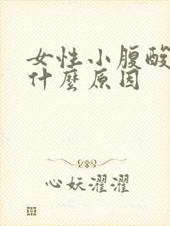 女性小腹酸痛是什么原因