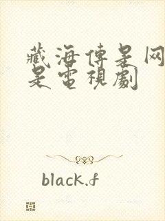 藏海传是网剧还是电视剧