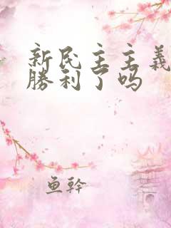 新民主主义革命胜利了吗