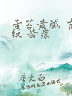 舌苔黄腻 有裂纹 齿痕