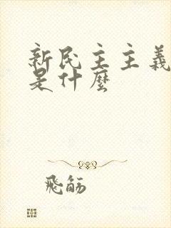 新民主主义革命是什么