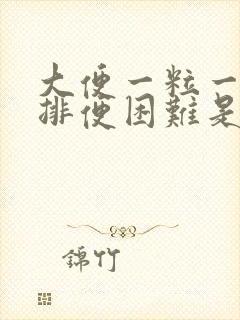 大便一粒一粒的排便困难是怎么回事