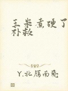 玉米煮硬了怎么补救