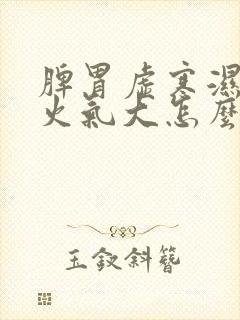 脾胃虚寒湿气重火气大怎么治疗