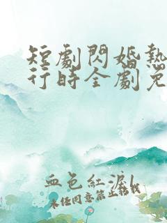 短剧闪婚热恋进行时全剧免费