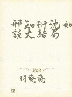 邢知衍沈如霜小说大结局