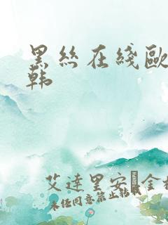 黑丝在线欧美日韩