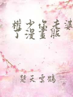 权少你老婆要跑了漫画版