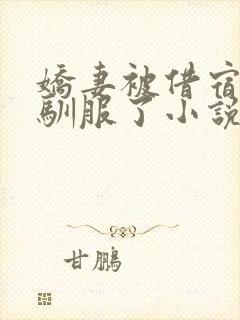 娇妻被借宿黑人驯服了小说