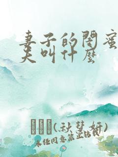 妻子的闺蜜的丈夫叫什么