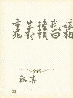 重生后我嫁给了死对头白相星