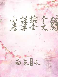 小说捡个校花做老婆全文阅读