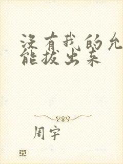 没有我的允许不能拔出来