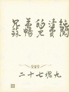 兄弟的清纯女友苏畅免费阅读小说最