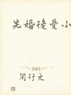 先婚后爱小说h