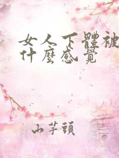 女人下体被舔是什么感觉