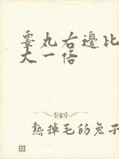 睾丸右边比左边大一倍