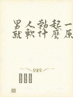 男人勃起一会儿就软什么原因