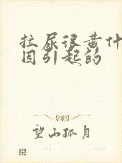 拉尿很黄什么原因引起的