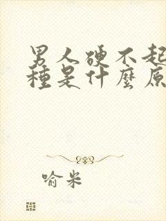 男人硬不起的6种是什么原因