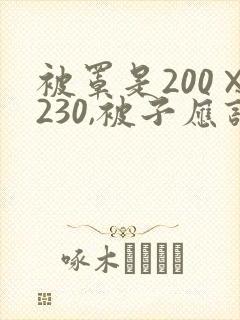 被罩是200×230,被子应该买多大的