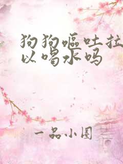 狗狗呕吐拉血可以喝水吗