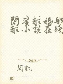 闺蜜离婚那我也离小说在线阅读