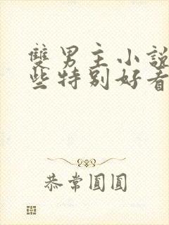 双男主小说有哪些特别好看的甜文