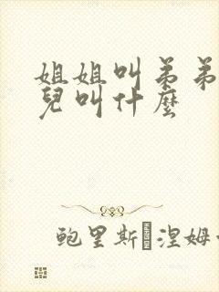 姐姐叫弟弟的女儿叫什么