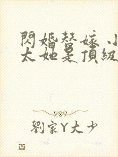 闪婚替嫁 小太太她是顶级大佬免费阅读