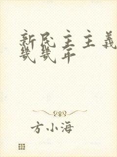 新民主主义革命几几年