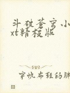 斗破苍穹小说txt精校版