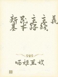 新民主主义革命基本路线