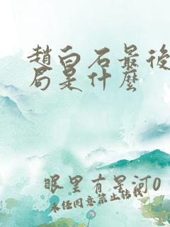 赵白石最后的结局是什么