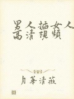 男人插女人下面高清视频