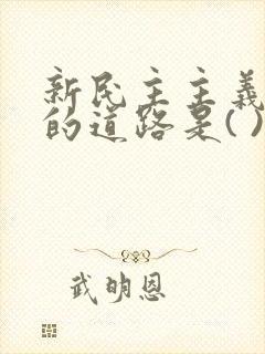 新民主主义革命的道路是( ).