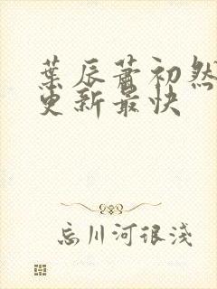 叶辰萧初然最快更新最快