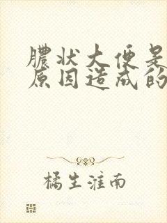 脓状大便是什么原因造成的