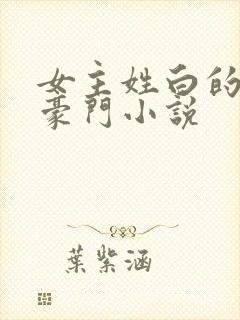 女主姓白的现代豪门小说