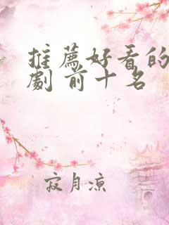 推荐好看的电视剧 前十名