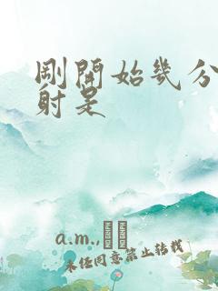 刚开始几分钟就射是