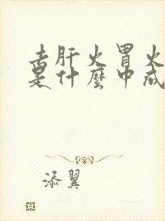 去肝火胃火的药是什么中成药