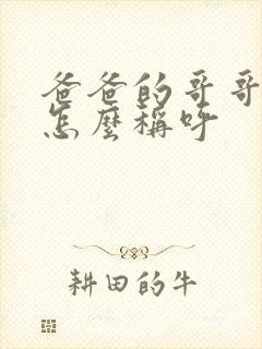 爸爸的哥哥女儿怎么称呼