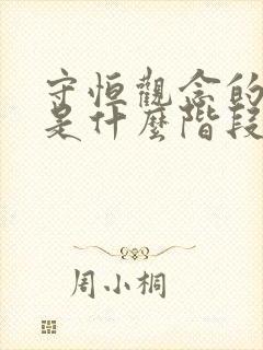 守恒观念的形成是什么阶段